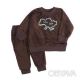 Флісовий комплект "Мій дім", Шоколад, 80 (1 рік)
