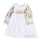 Флісова дитяча сукня "Колоски", Молочний, 116 (6 років)