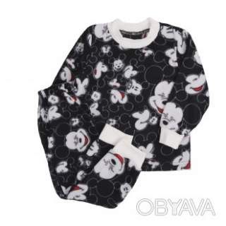 Дитяча флісова піжама, Чорний, 92 (2 роки)