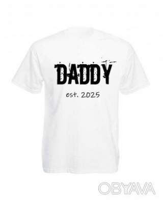 Базова унісекс футболка "Daddy", Білий, M