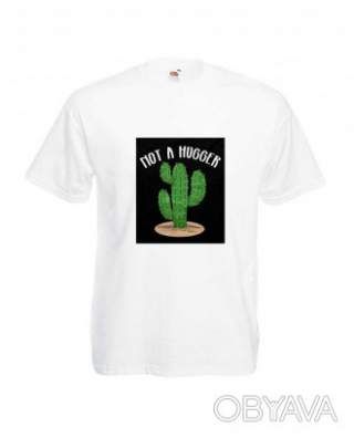 Футболка унісекс "Кактус-інтроверт", Білий, M