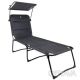 Кровать раскладная Bo-Camp Sun Lounger With Sunscreen 5 Positions Grey