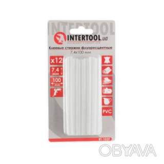 Комплект клейових стрижнів флуоресцентних, 7, 4&times;100 мм, 12 шт