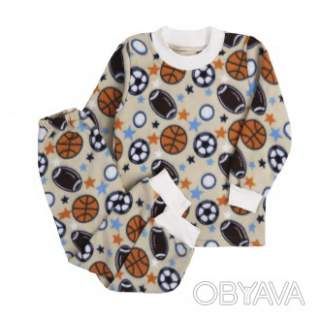 Дитяча флісова піжама, Латте, 116 (6 років)