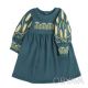 Флісова дитяча сукня "Колоски", Смарагдовий, 86 (1.5 роки)