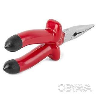 Довгогубці прямі 160 мм, діелектричні, 1000 В, CrV 6150 INTERTOOL NT-0326