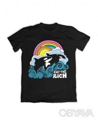 Базова доросла футболка "Косатики", Чорний, M