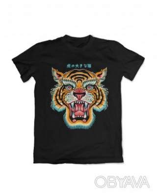 Базова футболка унісекс "Шанхайський тигр", Чорний, M