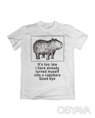 Базова футболка унісекс "Занадто пізно", Білий, M