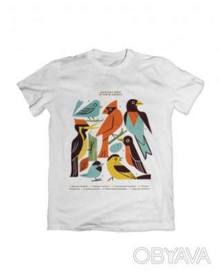 Футболка унісекс базова "Птахи", Білий, M