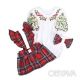 Комплект ясельний для дівчаток "Кадріль. Ялинка", Бордовий