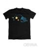Базова футболка унісекс "Космічний мисливець", Чорний, M