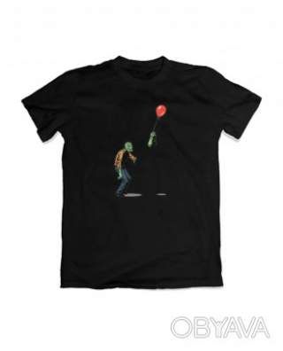 Футболка базоа унісекс "Сумний зомбі", Чорний, M