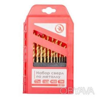 Набір свердел по металу DIN338 HSS, 19 шт. (1, 0-10, 0 мм)