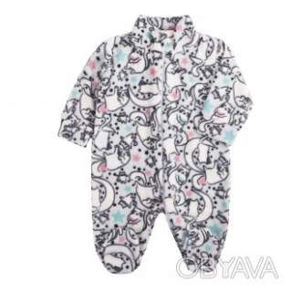 Ясельний флісовий комбінезон "Тім", Світло-сірий, 68 (6 міс)