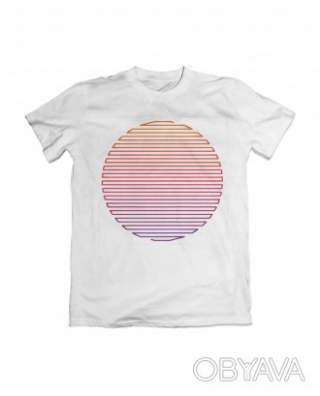 Базова футболка унісекс "Відтінки сонця", Білий, M
