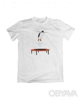 Базова футболка унісекс "Стрибок надії", Білий, M