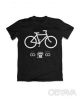 Футболка базова унісекс "Велосипед", Чорний, M