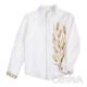 Флісова сорочка для хлопчика "Колоски", Молочний, 128 (9 років)