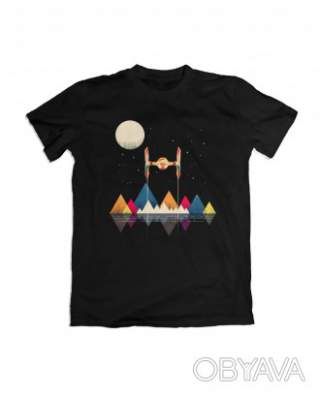 Базова футболка унісекс "TIE Fighter", Чорний, M