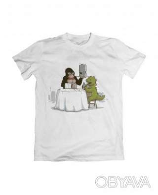 Базова футболка унісекс "Хрустка страва", Білий, M