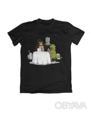 Базова футболка унісекс "Хрустка страва", Чорний, M