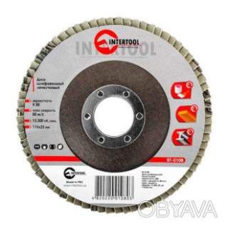 Диск шліфувальний пелюстковий, 115&times;22 мм, зерно K80