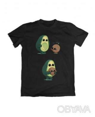 Базова футболка унісекс "Авокадо", Чорний, M