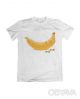 Базова футболка унісекс "Фітобанан", Білий, M