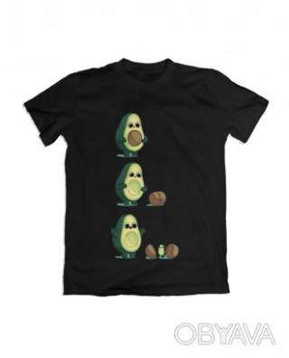 Базова футболка унісекс "Авокадо. Початок", Чорний, M