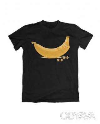 Базова футболка унісекс "Фітобанан", Чорний, M
