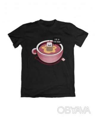 Базова футболка унісекс "Екзотичний чай", Чорний, M