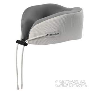 Подушка бавовняна для шиї, з пам'яттю Naturehike CNK2450WS019, сіра