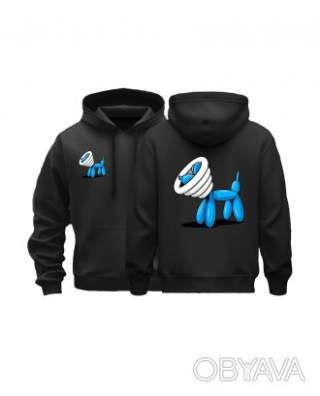 Базовий худі доросле "Цирковий пес", Чорний, M