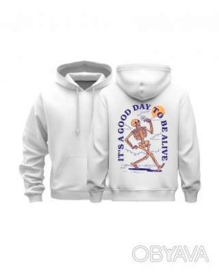 Базовий худі "Чудовий день", Білий, M