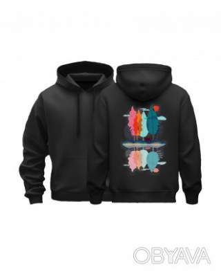 Базовий худі "Десь там...", Чорний, M