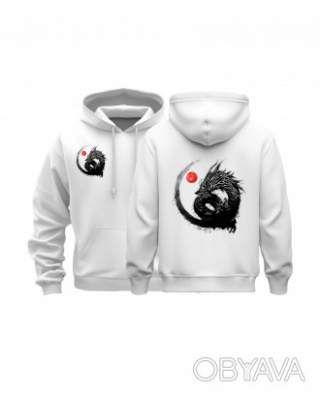 Худі базовий "Дракон" дорослий, Білий, M