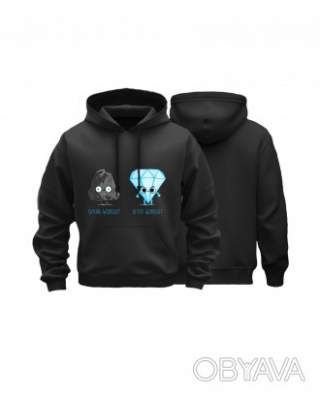 Базовий худі унісекс "Workout", Чорний, M