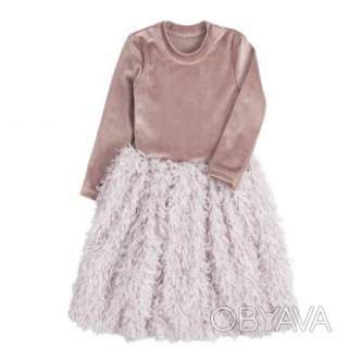 Сукня святкова для дівчинки "Емма", Пудровий мокко, 98 (3 роки)