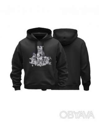 Худі базовий унісекс "Багатодітна мати", Чорний, M