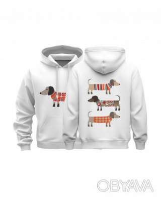 Худі базовий унісекс "Такса", Білий, M