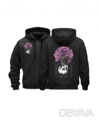 Базовий худі унісекс "Afterlife", Чорний, M