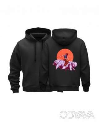 Базовий худі унісекс "Тихоходне родео", Чорний, M