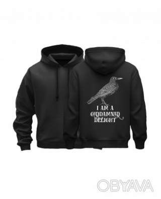 Базовий худі унісекс "Я в захваті", Чорний, M