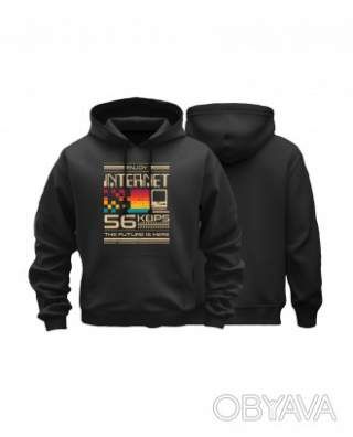 Худі базовий унісекс "Ретро", Чорний, M