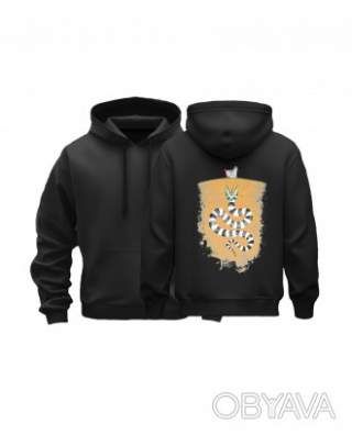 Худі базовий унісекс "Зеброзмій", Чорний, M