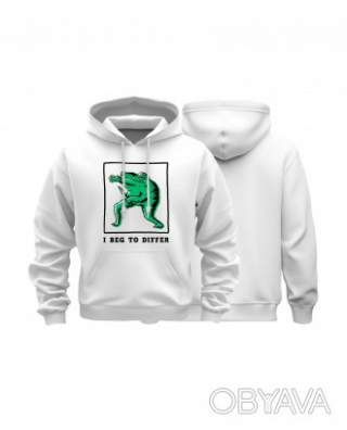 Базовий худі унісекс "Дозволю собі не погодитися", Білий, M