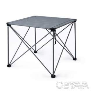 Складаний стіл Naturehike CNK2450JJ013, L, алюміній, сірий