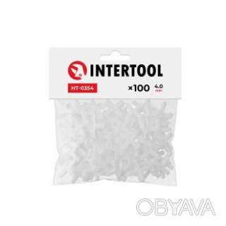 Набір дистанційних хрестиків для плитки 4, 0 мм /100шт INTERTOOL HT-0354