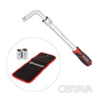 Ключ балонний телескопічний, 1/2", 17×19 мм, 21×23 мм, Cr-V, чохол